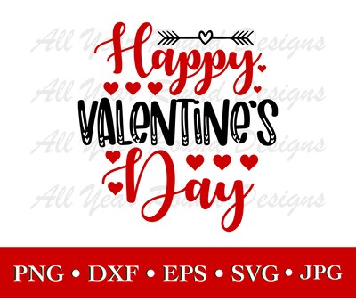 Valentines Decor SVG PNG DXF EPS JPG Digital File Download, Valentine's Day Design For Cricut, Silhouette, Sublimation - image2